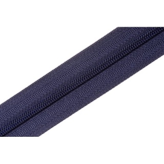 Navy continuous zip