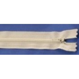 35cm cream zip
