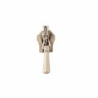 Beige invisible zip sliders