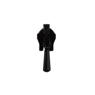 Black invisible zip sliders