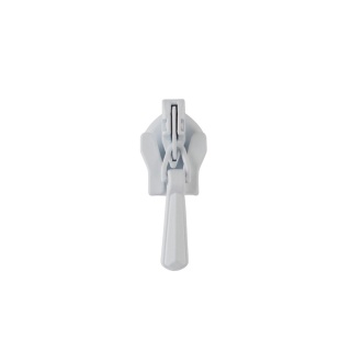White invisible zip sliders