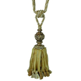 Florentine ribbon tieback, Gold