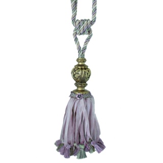 Florentine ribbon tieback, Lavender