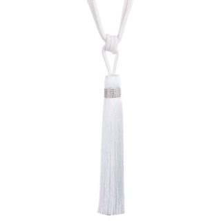 Tiffany tieback, White
