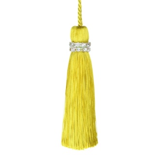 Tiffany key tassel, Chartreuse