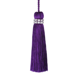 Tiffany key tassel, Purple