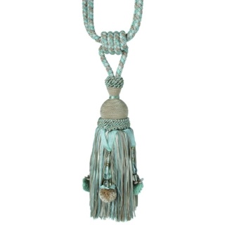 Interlude pendant tieback, Aqua