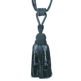 Interlude pendant tieback, Black