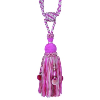 Interlude pendant tieback, Cerise