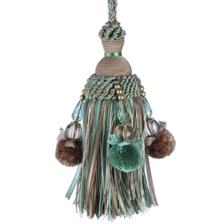 Interlude key tassel, Aqua