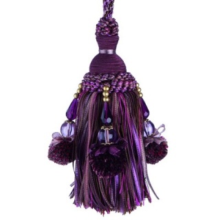 Interlude key tassel, Aubergine