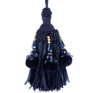 Interlude key tassel, Black