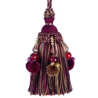 Interlude key tassel, Red