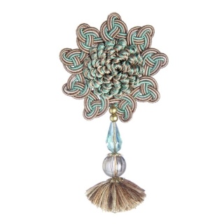 Interlude rosette & pendant, Aqua