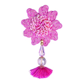 Interlude rosette & pendant, Cerise