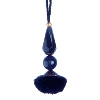 Interlude pendant tassel, Black