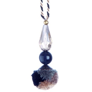Interlude pendant tassel, Nero