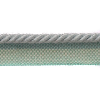 Oberon small flanged cord, Aqua