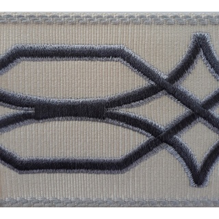 Selkirk wide braid, Charcoal