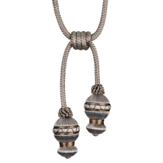 Atomic double tassel tieback, Grey