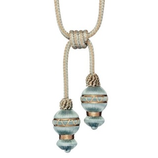Atomic double tassel tieback, Duck Egg