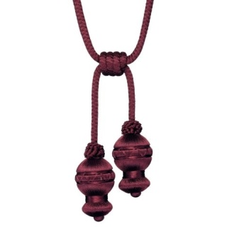 Atomic double tassel tieback, Purple