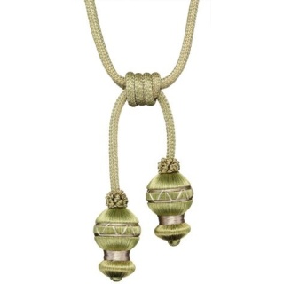 Atomic double tassel tieback, Green