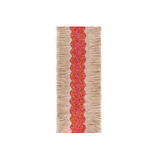 Christopher Farr Cloth Trapeze Fringe Hot Pink