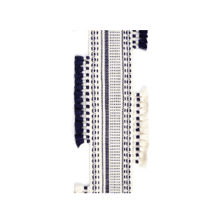 Christopher Farr Cloth Pom Parade Border Dark Indigo