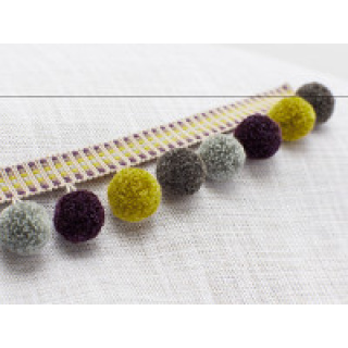 Romo Tivoli Pom-Pom Braid, Mulberry