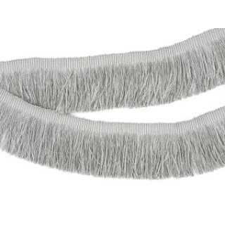 Romo Villa Nova Textured Fringe, Chrome