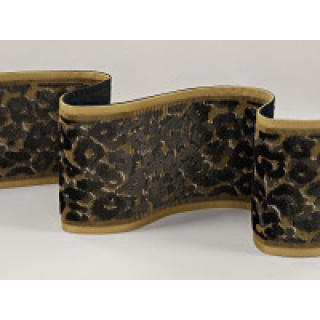 Romo Leopard Velvet Braid, Olivette