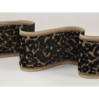 Romo Leopard Velvet Braid, Kohl