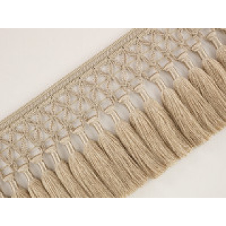 Romo Trellis Fringe, Pale Gold
