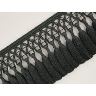 Romo Trellis Fringe, Slate
