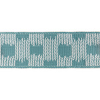 Romo Villa Nova Ikat Outdoor Border, Teal
