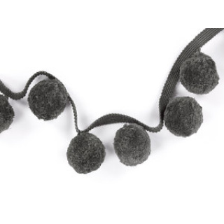 Romo Villa Nova Big Pom Braid, Onyx