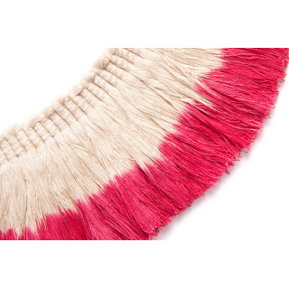 Christopher Farr Cloth Ombre Fringe Hot Pink