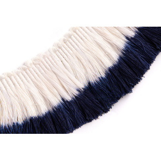 Christopher Farr Cloth Ombre Fringe Indigo