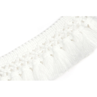 Christopher Farr Cloth Outdoor Performance Teepee Fringe Bianco