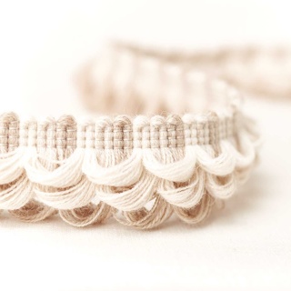 Sanderson X Salvesen Graham Nunwick Triple Loop Fringe, Parchment