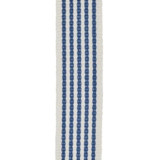 Ian Mankin St Ives Stripe Braid, Cobalt
