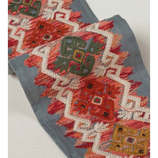 Colefax and Fowler Corin Braid, Red/Slate