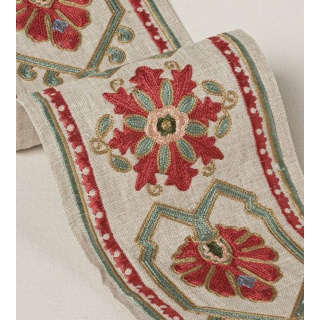 Colefax and Fowler Mirador Braid, Red/Green