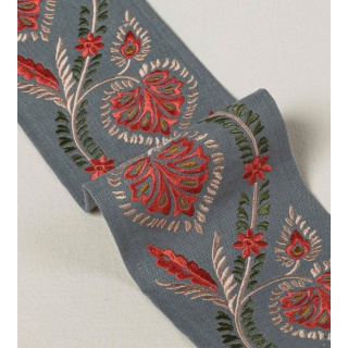 Colefax and Fowler Florinda Braid, Red/Slate