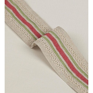 Colefax and Fowler Bailey Braid, Pink/Green