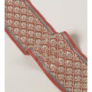 Colefax and Fowler Andorra Braid, Terracotta