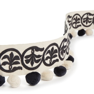 Osborne & Little Pushkar Braid Black/Ivory