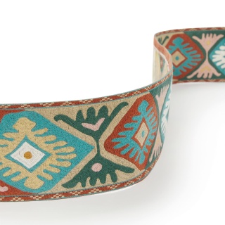 Osborne & Little Sevara Braid Teal/Terracotta