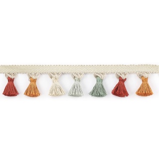Colefax and Fowler Tassel Fringe, Red/Forest